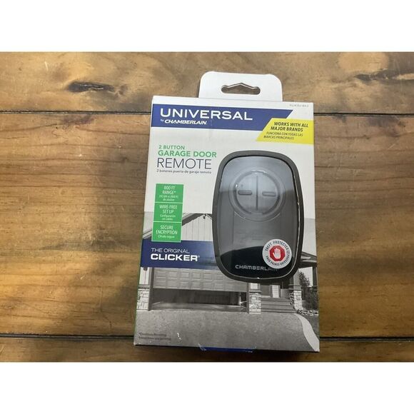 Chamberlain Clicker KLIK5U-BK2 Black Universal Garage Door Remote Two Button - Picture 2 of 5